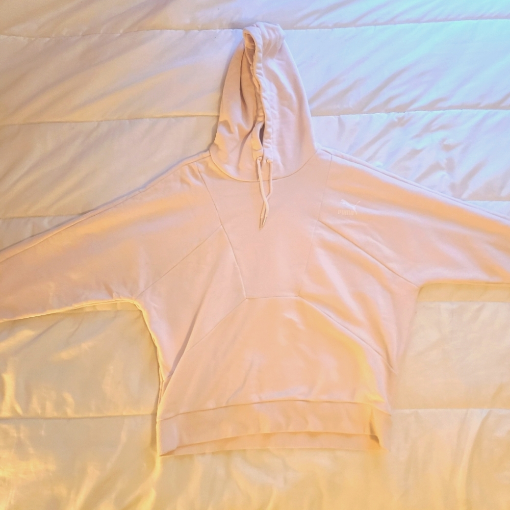Womens Pink Puma Athletic Sweatshirt (xs)